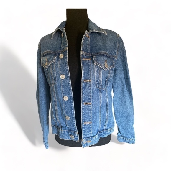 HUDSON Trucker Denim Jean Jacket Size S/M Excellent Condition Gorpcore - Picture 2 of 12